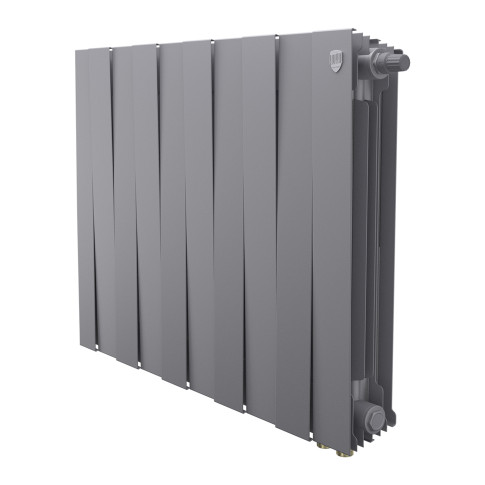 Радиатор биметаллический Royal Thermo PianoForte 500 Серебристый (Silver Satin) VR80 - 10 секц.