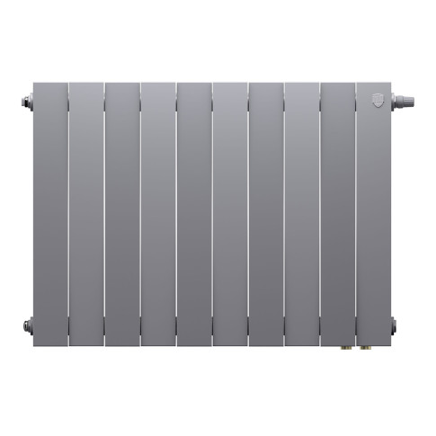 Радиатор биметаллический Royal Thermo PianoForte 500 Серебристый (Silver Satin) VR80 - 10 секц.