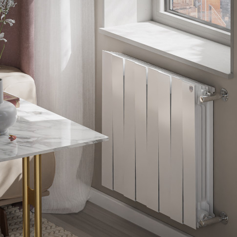 Радиатор биметаллический Royal Thermo PianoForte 500 Белый (Bianco Traffico) - 8 секц.