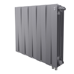 Радиатор биметаллический Royal Thermo PianoForte 500 Серебристый (Silver Satin) VR80 - 12 секц.