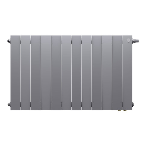 Радиатор биметаллический Royal Thermo PianoForte 500 Серебристый (Silver Satin) VR80 - 12 секц.
