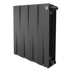 Радиатор биметаллический Royal Thermo PianoForte 500 Чёрный (Noir Sable) VR80 - 8 секц.