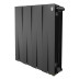 Радиатор биметаллический Royal Thermo PianoForte 500 Чёрный (Noir Sable) VR80 - 8 секц.