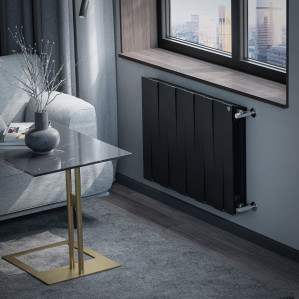 Радиатор биметаллический Royal Thermo PianoForte 500 Чёрный (Noir Sable) VR80 - 10 секц.