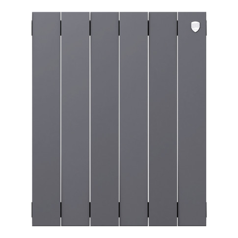 Радиатор биметаллический Royal Thermo PianoForte 500 Серебристый (Silver Satin) - 6 секц.