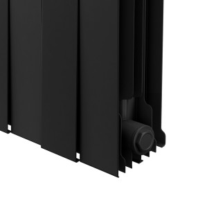 Радиатор биметаллический Royal Thermo PianoForte 500 Чёрный (Noir Sable) VR80 - 12 секц.