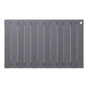 Радиатор биметаллический Royal Thermo PianoForte 500 Серебристый (Silver Satin) - 12 секц.