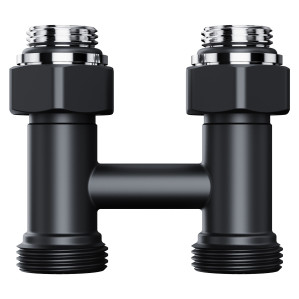 Узел нижнего подключения Royal Thermo Design прямой 1/2"х3/4" EK (черный)