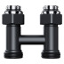 Узел нижнего подключения Royal Thermo Design прямой 1/2"х3/4" EK (черный)