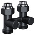 Узел нижнего подключения Royal Thermo Design прямой 1/2"х3/4" EK (черный)