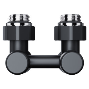 Узел нижнего подключения Royal Thermo Design угловой 1/2"х3/4" EK (черный)