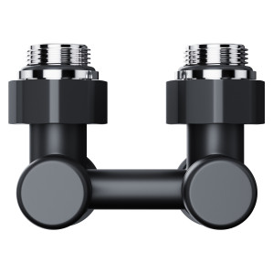 Узел нижнего подключения Royal Thermo Design угловой 1/2"х3/4" EK (черный)