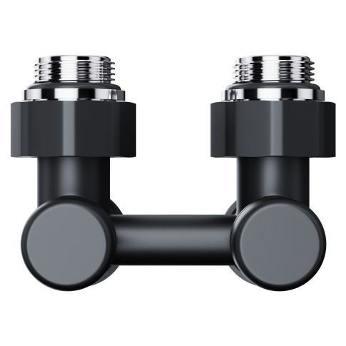 Узел нижнего подключения Royal Thermo Design угловой 1/2"х3/4" EK (черный)
