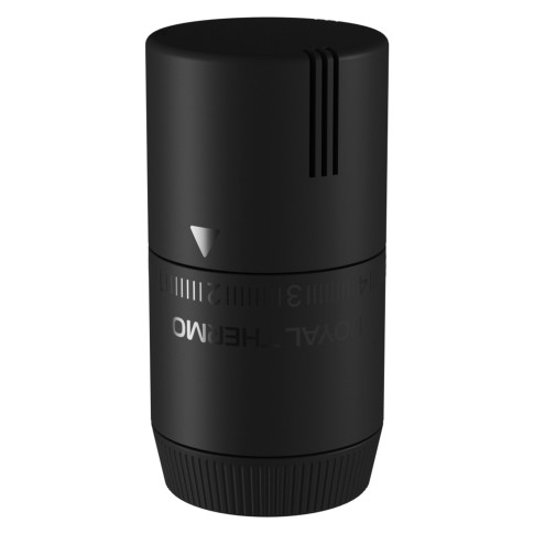 Термоголовка жидкостная Royal Thermo Design М30х1,5 (черный soft touch)