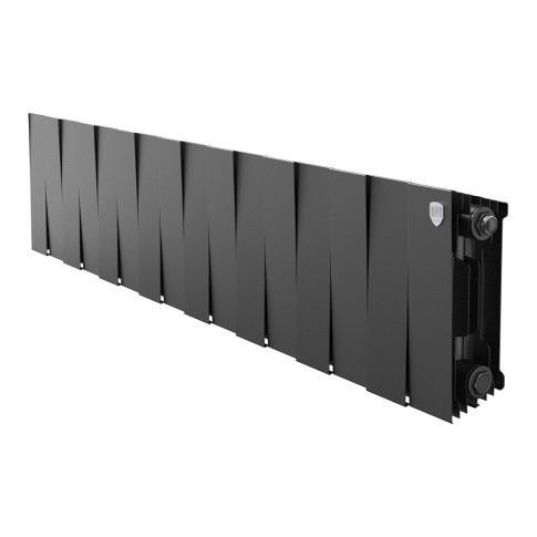 Радиатор биметаллический Royal Thermo PianoForte 200 Чёрный (Noir Sable) - 16 секц.