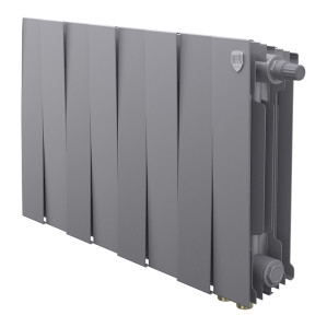 Радиатор биметаллический Royal Thermo PianoForte 300 Серебристый (Silver Satin) VR80 - 8 секц.