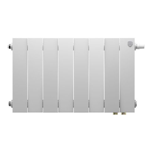 Радиатор биметаллический Royal Thermo PianoForte 300 Белый (Bianco Traffico) VR80 - 8 секц.