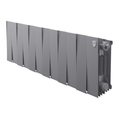 Радиатор биметаллический Royal Thermo PianoForte 200 Серебристый (Silver Satin) - 12 секц.