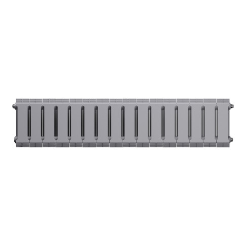 Радиатор биметаллический Royal Thermo PianoForte 200 Серебристый (Silver Satin) - 16 секц.