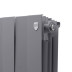 Радиатор биметаллический Royal Thermo PianoForte 200 Серебристый (Silver Satin) - 18 секц.